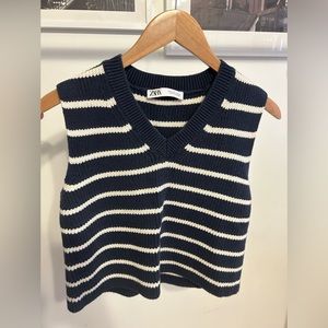 Zara Striped Sweater Vest